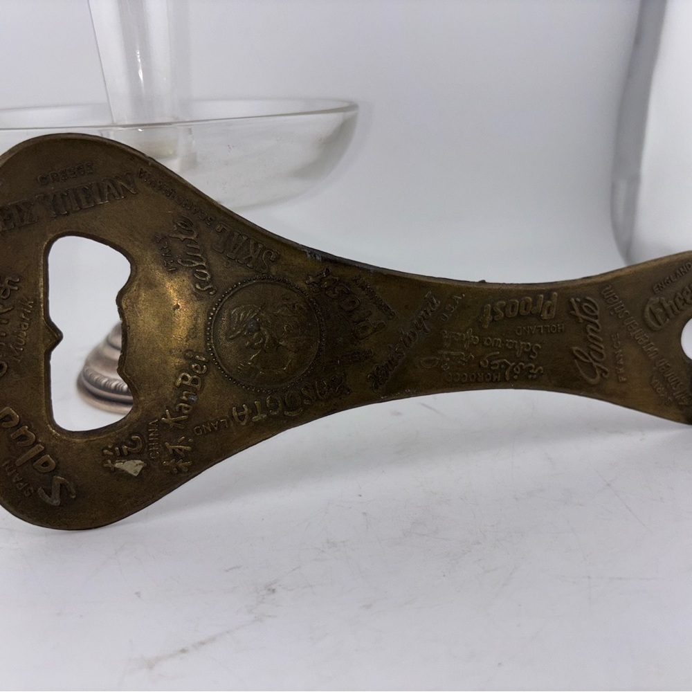 Vintage BRANDENBURGER TOR Berlin BOTTLE OPENER - Germany Beer Brass Tone - 9.5" - Picture 6 of 8